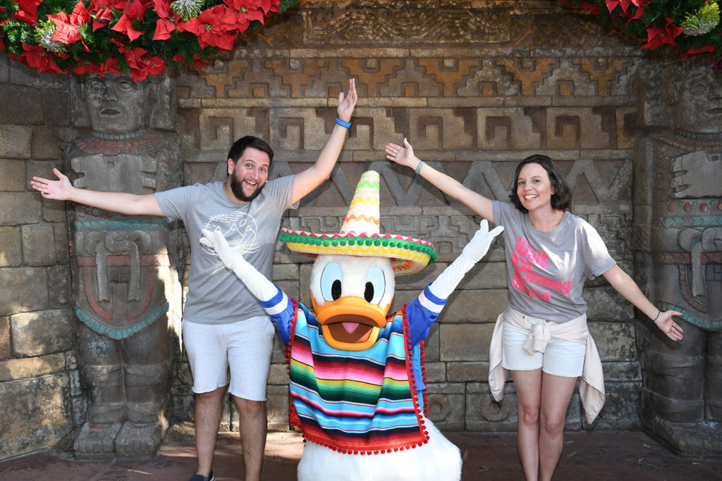 foto com pato donald mexico epcot