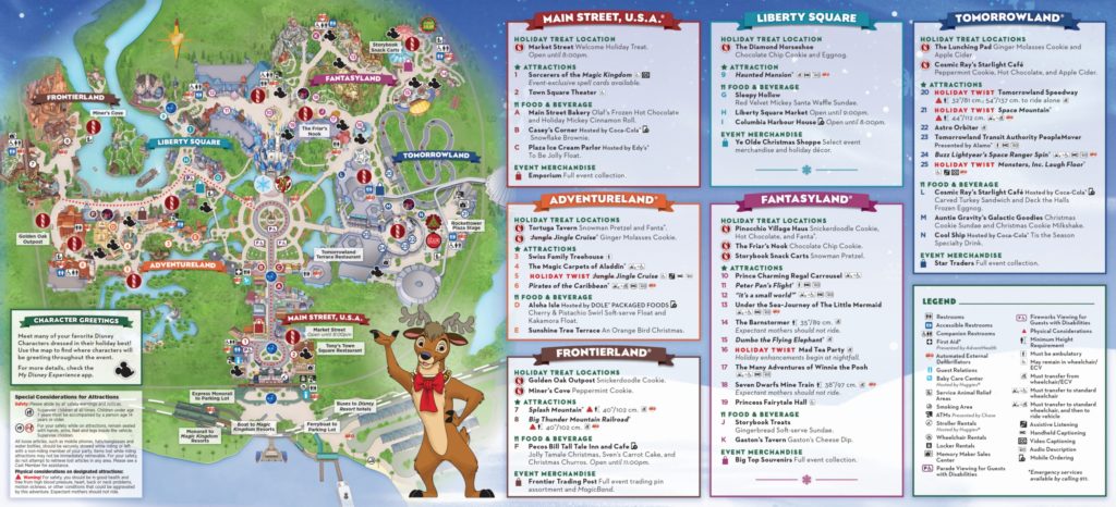 Mapa Festa de Natal da Disney