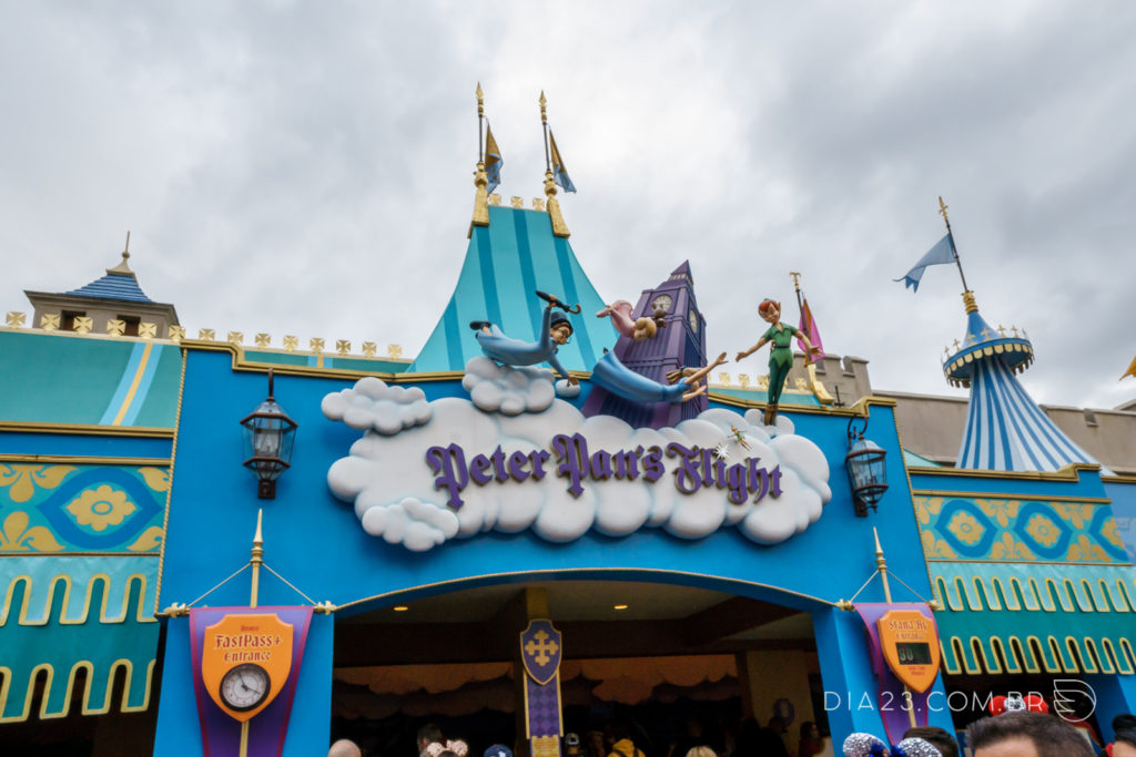 Peter Pans Flight Atração Magic Kingdom