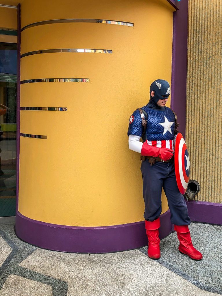 personagem capitão america islands of adventure