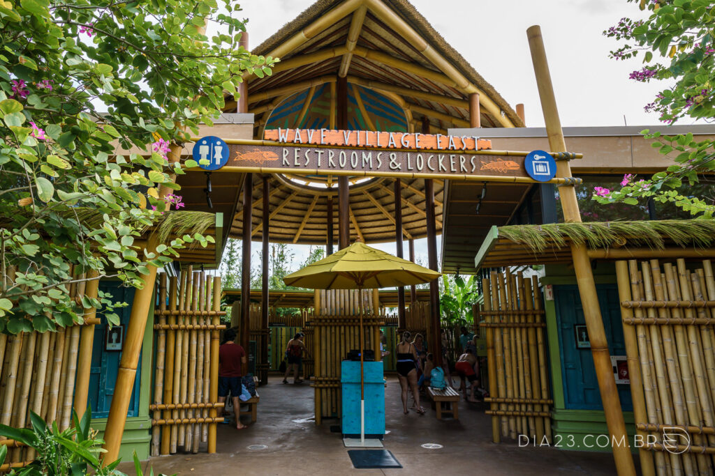 lockers banheiros volcano bay